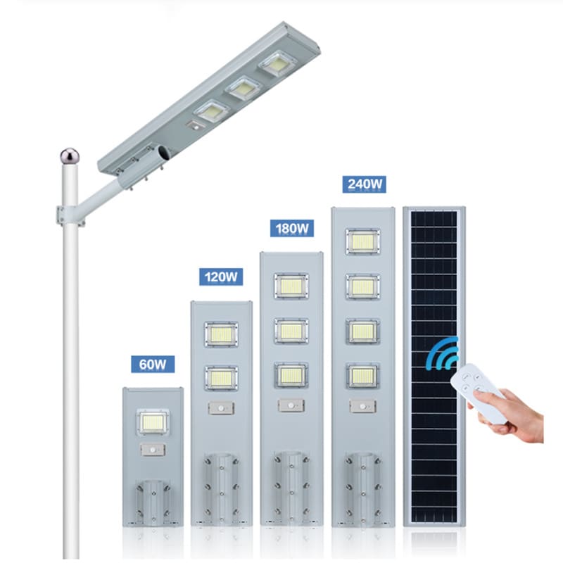 Đèn đường hợp kim nhôm IP65 tích hợp 60w 120w 180w 240w Đèn đường năn - DNT-1560