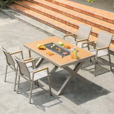 Bàn ghế ngoài trời sân vườn uống trà giải trí ngoài trời bền đẹp, thân thiện  BGSV_1104