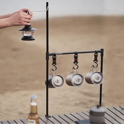 Đèn ngoài trời chân đế gấp cắm trại cột Đèn treo cột Đèn cắm trại giá - DNT-298