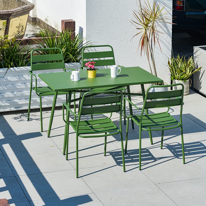 Bàn ghế sắt rèn sân vườn nhập khẩu ngoài trời bền đẹp, thân thiện môi trường  BGSV_1354