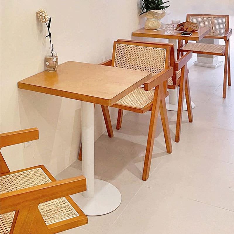 Bàn ghế Chenghong Bàn ăn gỗ rắn cửa hàng bánh tráng miệng - BGCF-479