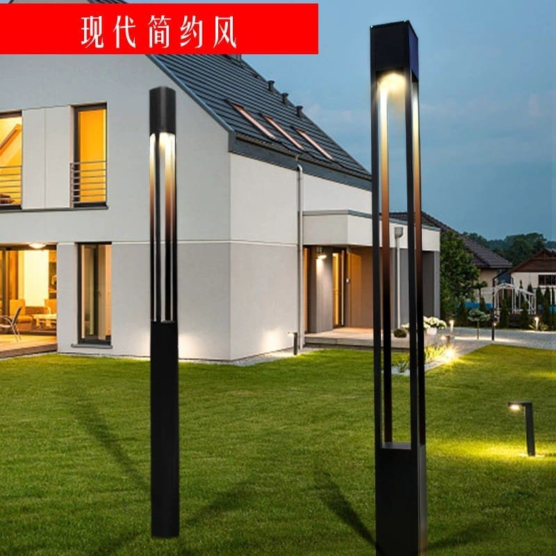 Đèn Nhôm định hình phong cảnh ngoài trời cột Đèn led 3 mét Đèn sân vuô - DNT-908