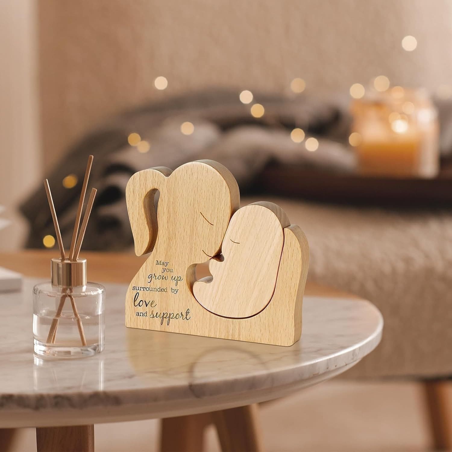Quà tặng ngày của mẹ đồ trang trí bằng gỗ ngoài trời bền đẹp, thân thiện môi  nan