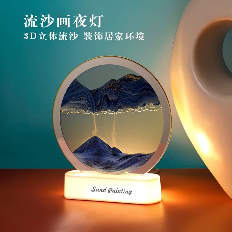 Sáng Tạo Máy Tính Để Bàn Quicksand Chiếu Sáng 3D Ba Chiều Nhiều Màu S - DDB-1017