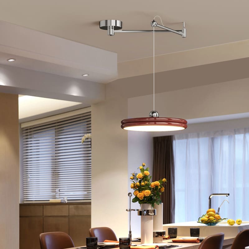 Đèn chùm nhà hàng toàn phổ của Pháp, đèn bàn ăn đĩa bay Bauhaus thời tr - DC-951