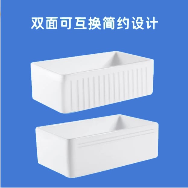Chậu rửa bát bằng sứ, chậu rửa bán âm cao cao cấp, tiện lợi cho nhà hàng CR-141