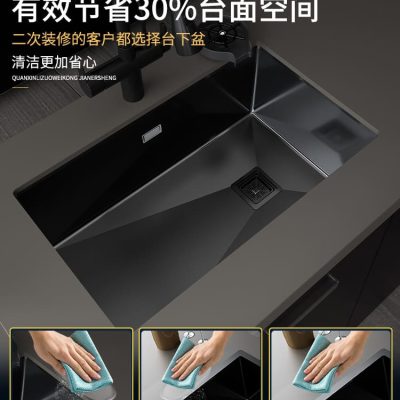 Bán buôn nano handmade bồn rửa inox 304 mặt hẹp cao cấp, tiện lợi cho nhà hàn CR-283
