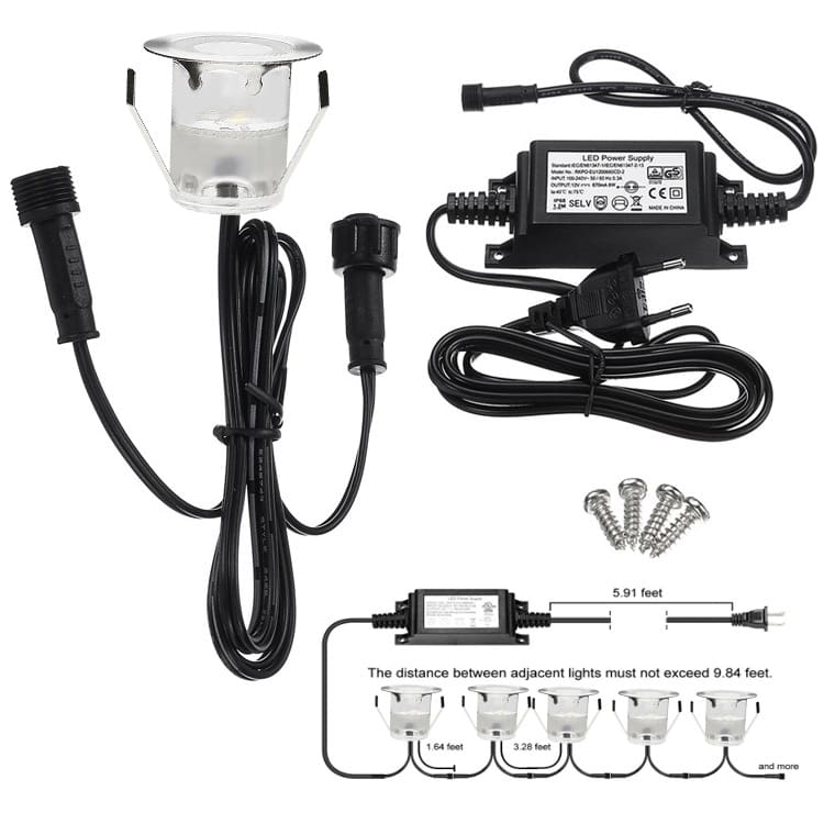 30mm thép không gỉ đèn led ngầm sàn tàu ánh sáng cộng đồng công viên - DNT-1517