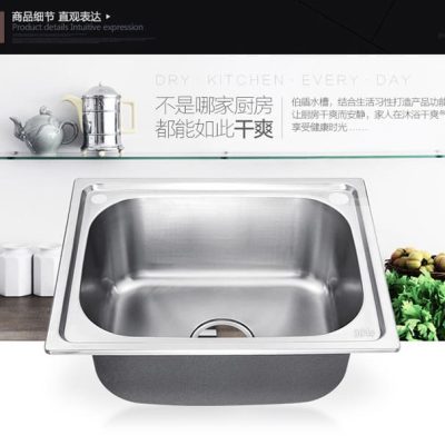 3zby nhà bếp inox 304 bồn rửa có giá treo cao cấp, tiện lợi cho nhà hàng CR-214
