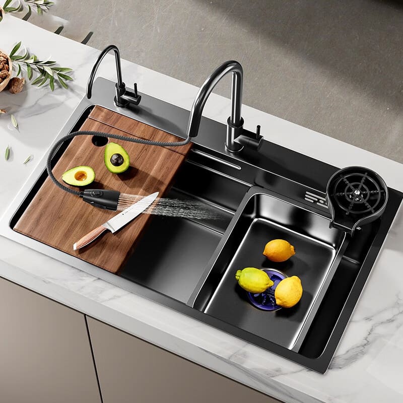 Dày 304 bồn rửa chén bằng thép không gỉ hộ cao cấp, tiện lợi cho nhà hàng CR-121