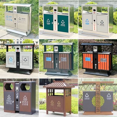 Thùng rác cổ ngoài trời thành phố cổ đẹp hộp ngoài trời bền đẹp, thân thiện m TGNT_588