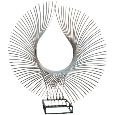 Thép không gỉ trừu tượng phượng hoàng điêu khắc kim ngoài trời bền đẹp, thân  DTTNT_66