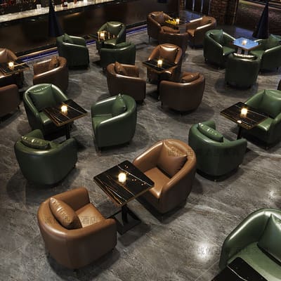 Bàn ghế quán rượu quán bar thương lượng ghế sofa sàn thương - BGCF-406