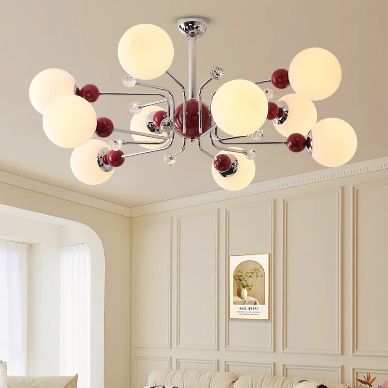 Bắc Âu Đèn Ốp Trần Phòng Khách Nhiều Đầu Đèn Chùm Đậu Thần Đèn Hút Đèn - DC-1138