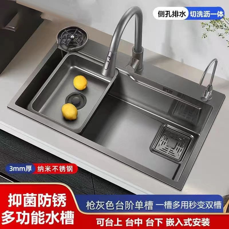 Jiayun chậu rửa chén chậu rửa bát đơn khe dày cao cấp, tiện lợi cho nhà hàng  CR-412
