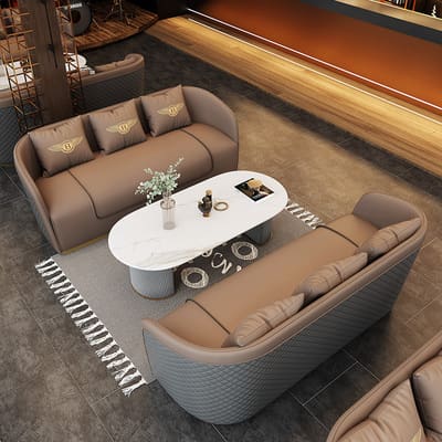 Bàn ghế Thương mại sang trọng nhẹ nhà hàng ghế sofa boong - BGCF-89