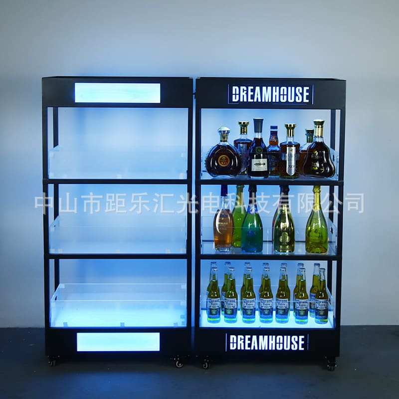 Bar led tủ rượu phát sáng ktv rượu vang đỏ cao cấp, tiện lợi cho nhà hàng TR-671