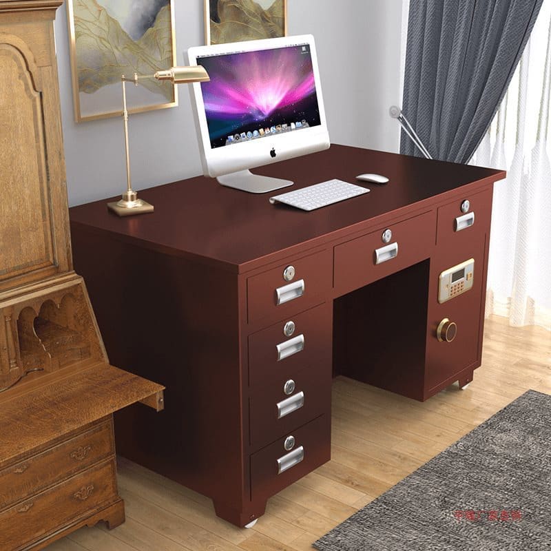 Bàn bảo hiểm hoàn toàn bằng thép, bàn sếp văn chất lượng cho khách sạn KS-218