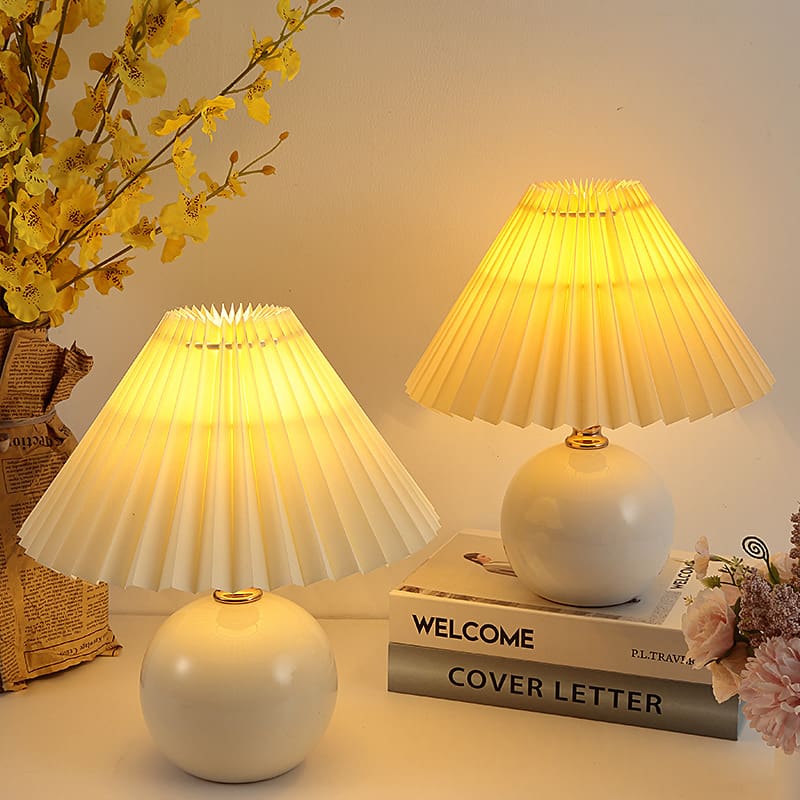 Đèn Bàn Bắc Âu Ins Phong Cách Bé Gái Ấm Áp Cho Con Bú Đèn Ngủ Gốm Sứ C - DDB-980