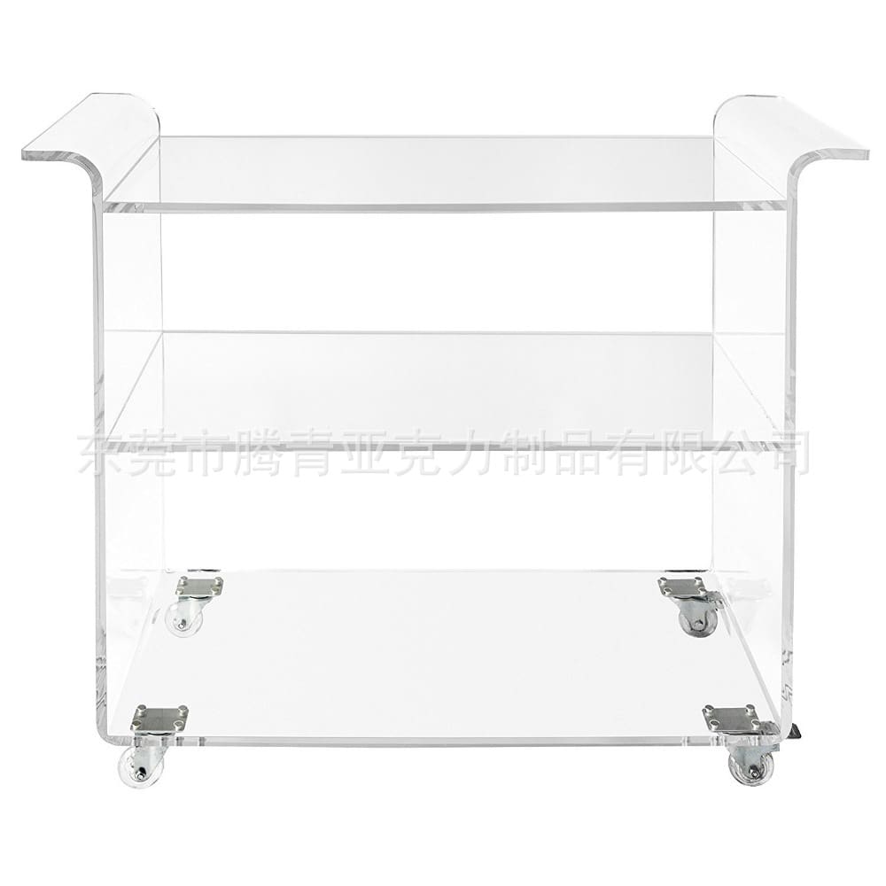 Nhà máy tùy chỉnh ba lớp giá rượu xe đẩy chất lượng cho khách sạn DKS-487