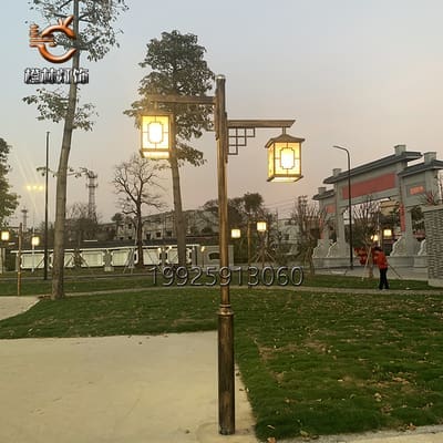 Đèn Sơn giả vân gỗ ngoài trời Đèn sân vườn công viên Đèn đường cộng đồ - DNT-524
