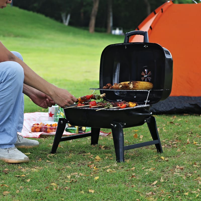 Lò nướng thịt hamburger nhỏ di động có thể gập cao cấp, tiện lợi cho nhà hàng THN-175