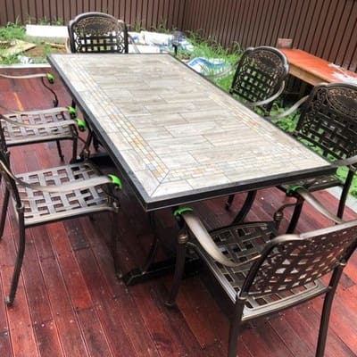 Bàn ghế nhôm đúc ngoài trời bàn ghế thư giãn ngoài trời bền đẹp, thân thiện m BGSV_1160