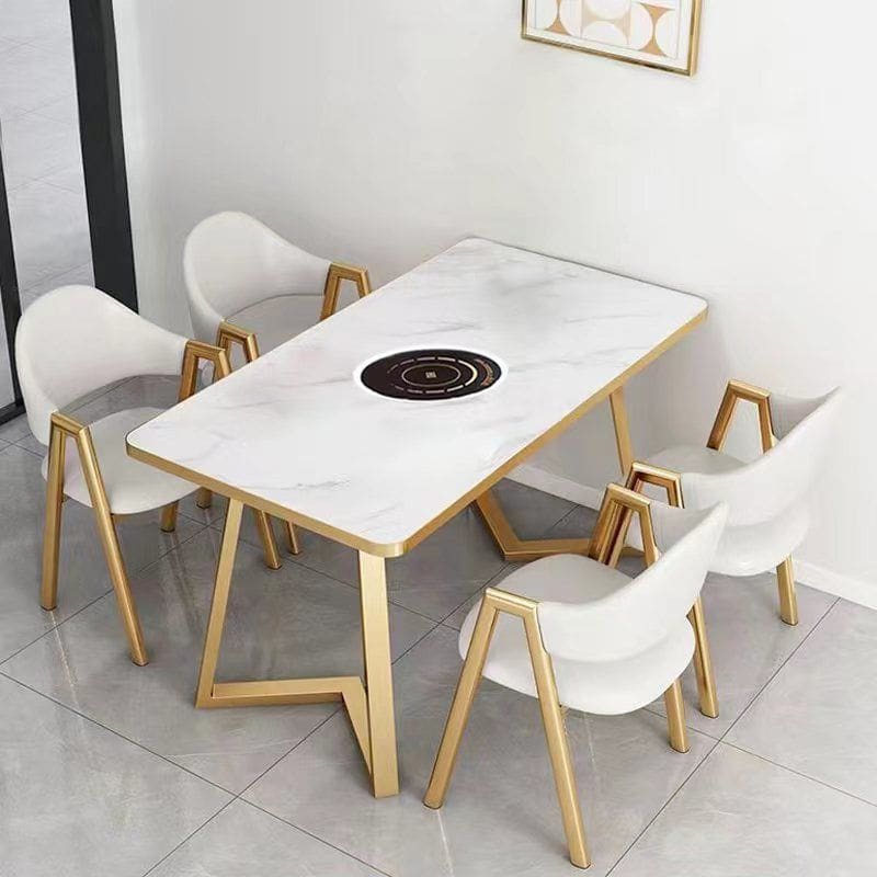 Bắc âu đá cẩm thạch tích hợp bàn nhà hàng cao cấp, tiện lợi cho nhà hàng BN-554