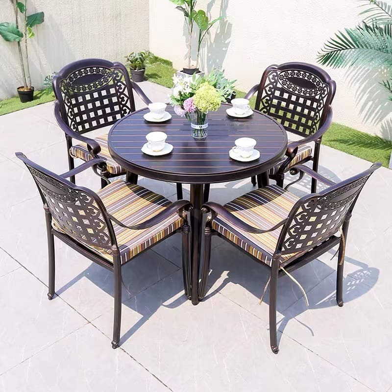 Bàn ghế ngoài trời sân vườn ngoài trời toàn bộ ngoài trời bền đẹp, thân thiện BGSV_1090