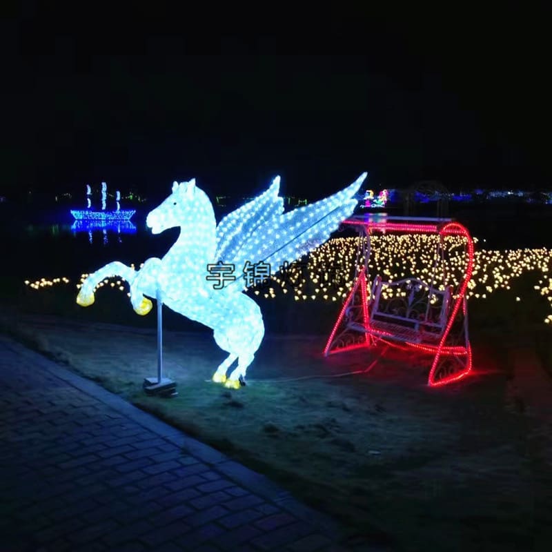 Đồ trang trí trang trí Giáng sinh, lễ hội ánh sáng, đèn mô hình LED, - DNT-1638