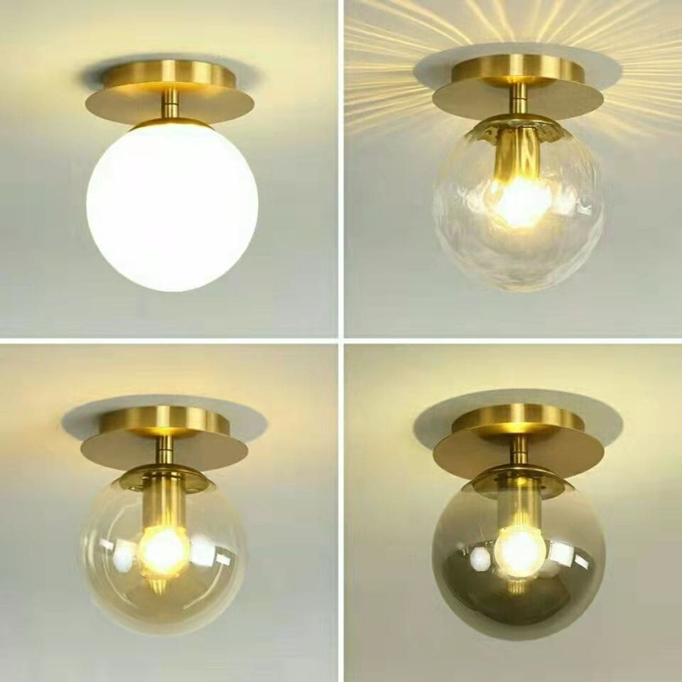 Hiện đại đơn giản kính tròn ĐÈN LED âm trần Bắc Âu tiền - DTN-785