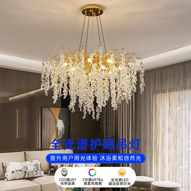 Ánh sáng Pháp sang trọng thiết kế biệt thự phòng khách phòng ngủ đèn c - DC-1126
