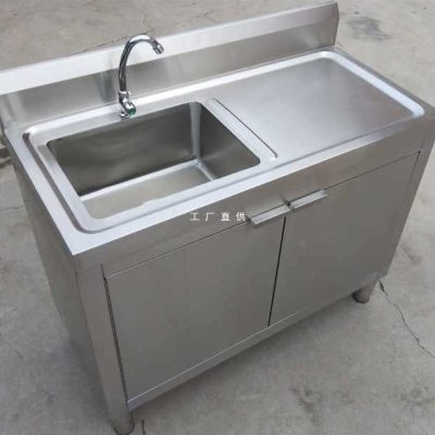 Tủ chậu rửa bát inox 304 đặt sàn chậu rửa cao cấp, tiện lợi cho nhà hàng CR-103