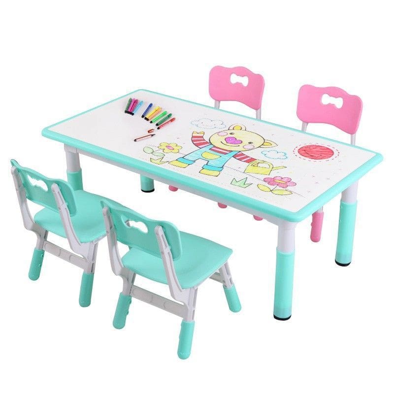 Bàn ghế Trẻ Em Đọc Sách Bàn Ghế Mẫu Giáo Bàn Gỗ Nâng Học Bé - BGCF-1913