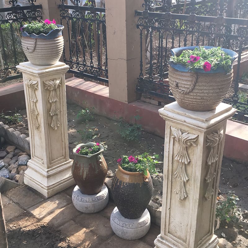 Bán buôn châu âu la mã cột trang trí đồ ngoài trời bền đẹp, thân thiện môi tr nan