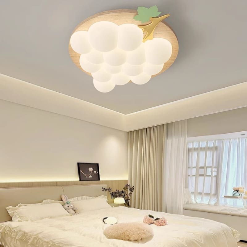 Đèn trần thông minh phong cách kem quang phổ đầy đủ Bắc Âu - DTN-871