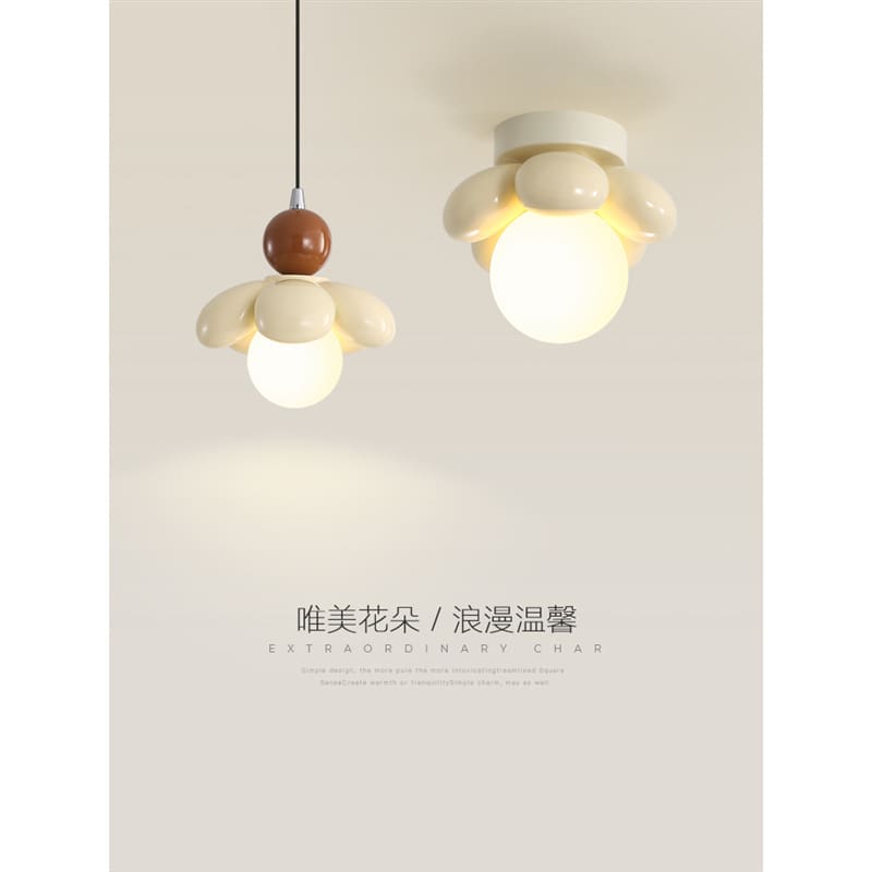 Đèn lối đi hành lang đơn giản sáng tạo phong cách kem hoa - DTN-1083