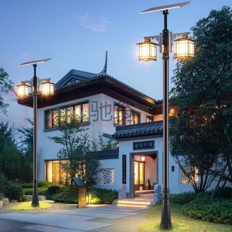 Aez đèn đường năng lượng mặt trời ngoài trời phong cách Trung Quốc kh - DNT-1896