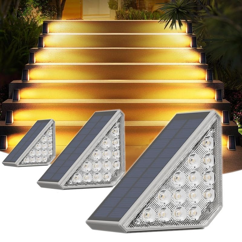Năng lượng mặt trời ngoài trời đèn sân vườn bước đèn cầu thang bước á - DNT-2011