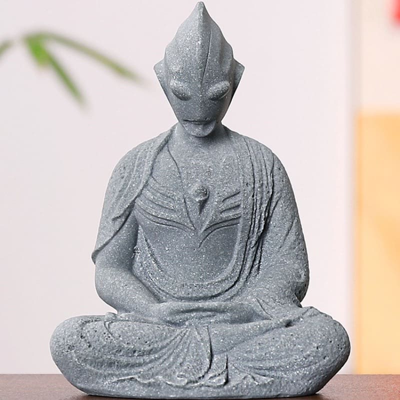 Mô phỏng đá khắc ultraman đồ trang trí bể cá ngoài trời bền đẹp, thân thiện m nan