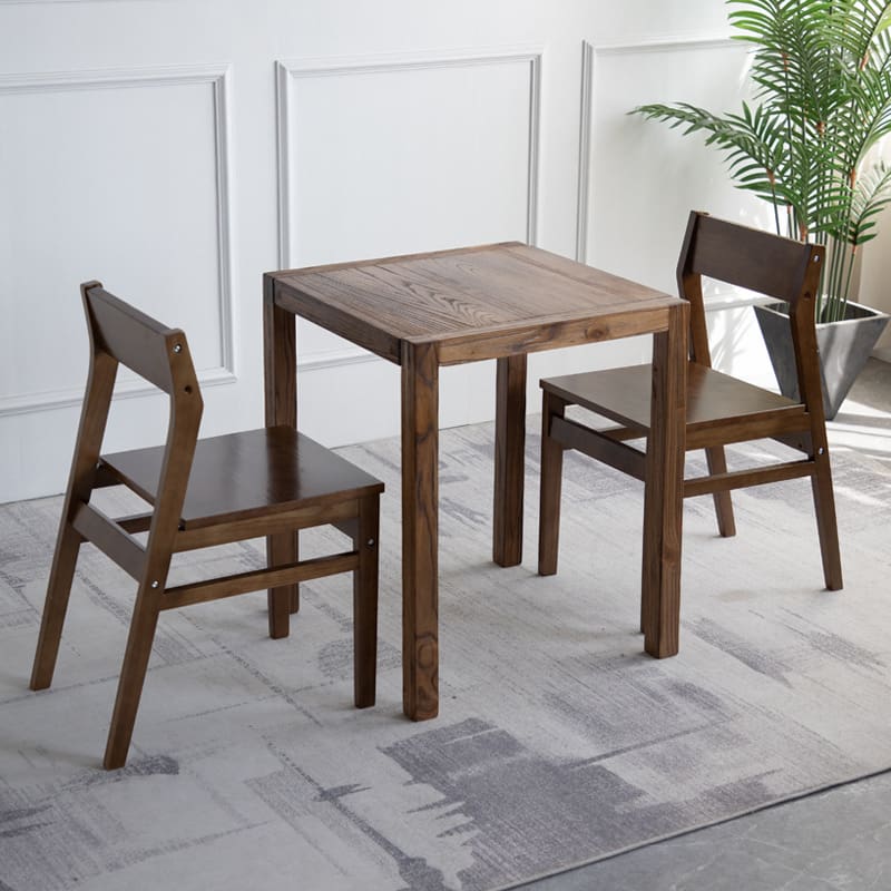 Bán buôn rắn gỗ du Bàn vuông nhỏ log Bàn ăn hiện đại hình - BGCF-553