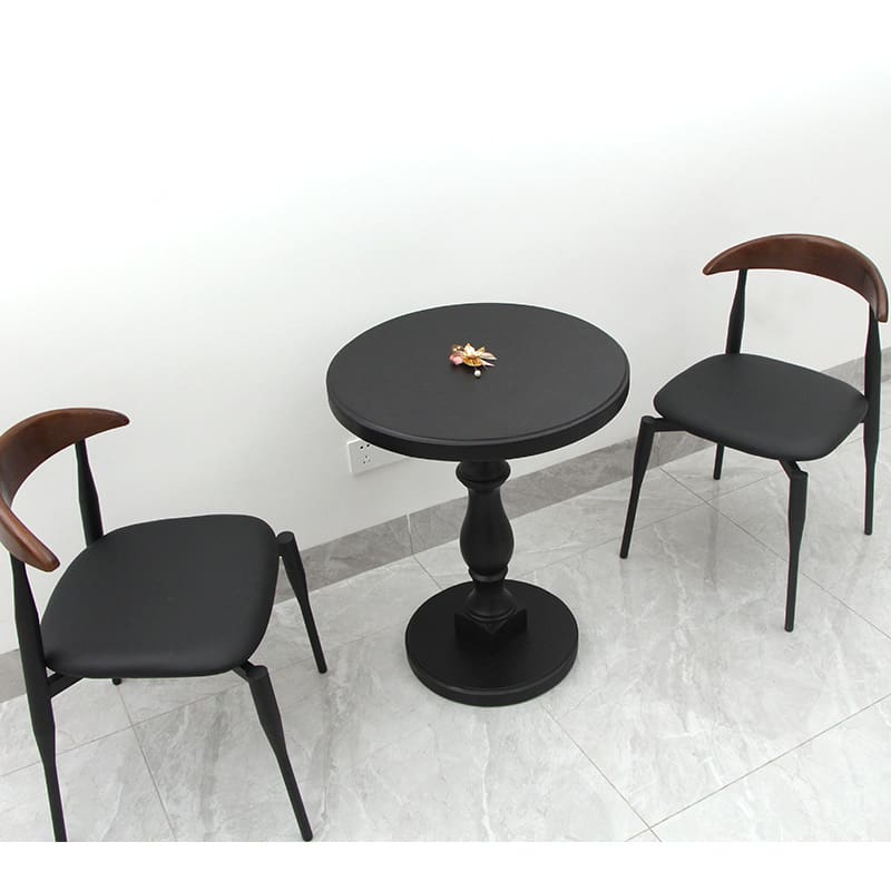 Bàn cà phê tròn Bàn ăn kiểu Mỹ Bàn ghế đàm phán bằng gỗ - BGCF-565