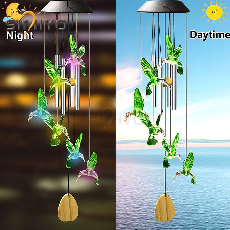 Năng lượng mặt trời mới của Amazon chim ruồi chuông gió ánh sáng sân - DNT-2234