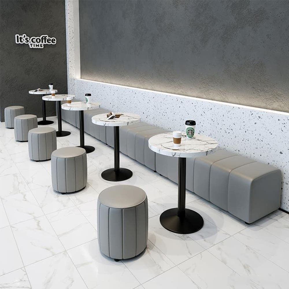 Bàn ghế Nhà hàng dựa vào tường ghế sofa quán trà Bàn ghế - BGCF-1597