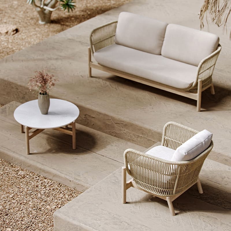 Sofa ngoài trời sân mây gỗ tếch ngoài trời biệt ngoài trời bền đẹp, thân thiệ BGSV_787