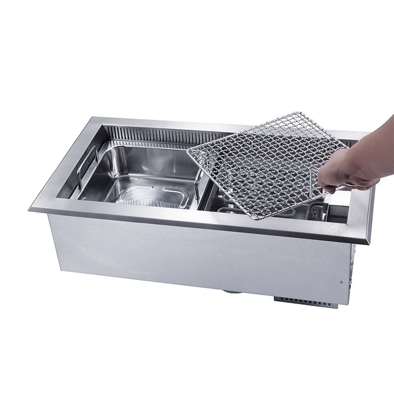 Bếp nướng thương mại và shabu tích hợp bàn bếp cao cấp, tiện lợi cho nhà hàng BN-884