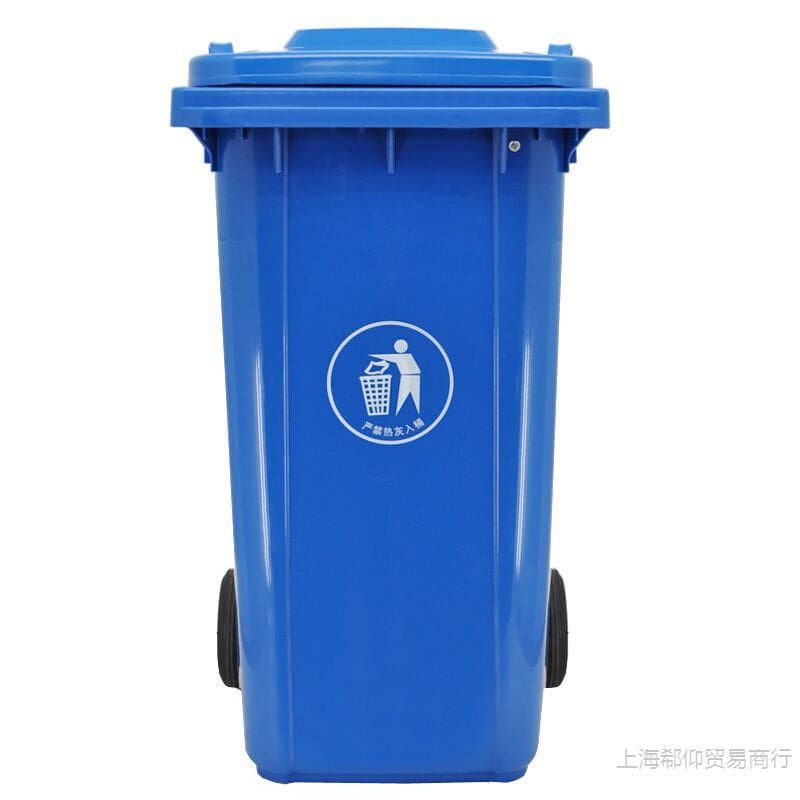 Thùng rác ngoài trời nhựa xanh lớn 100 lít phân ngoài trời bền đẹp, thân thiệ TGNT_1458