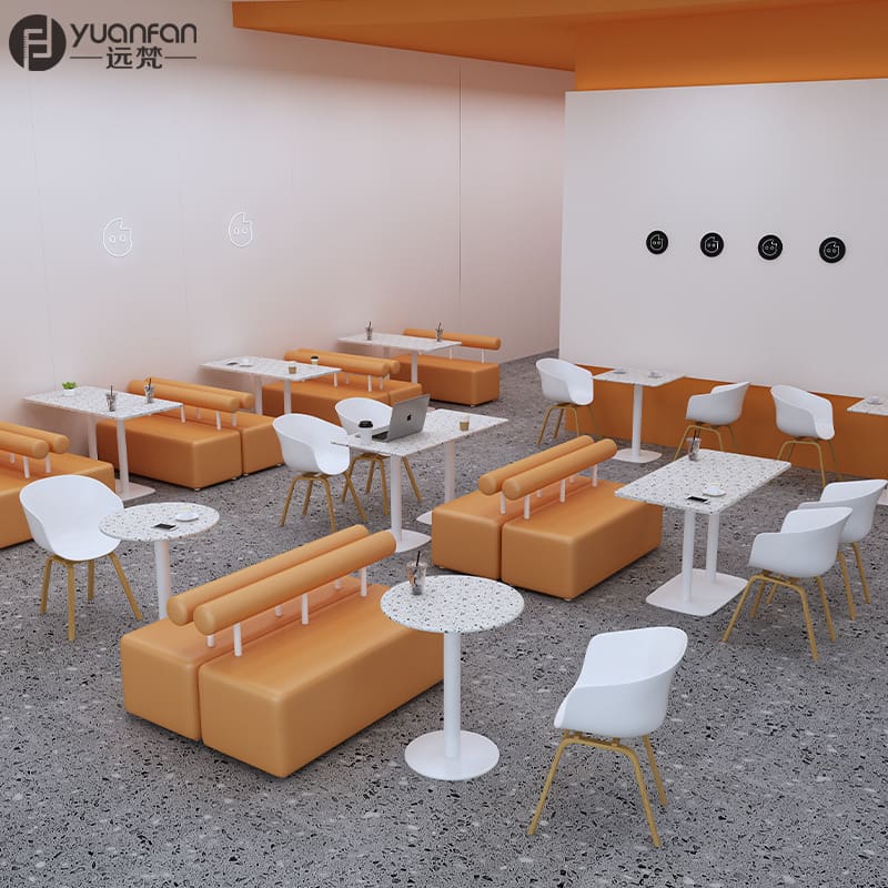 Bàn ghế Quán trà sữa Quán cà phê thương lượng Chỗ ngồi Sofa - BGCF-1323
