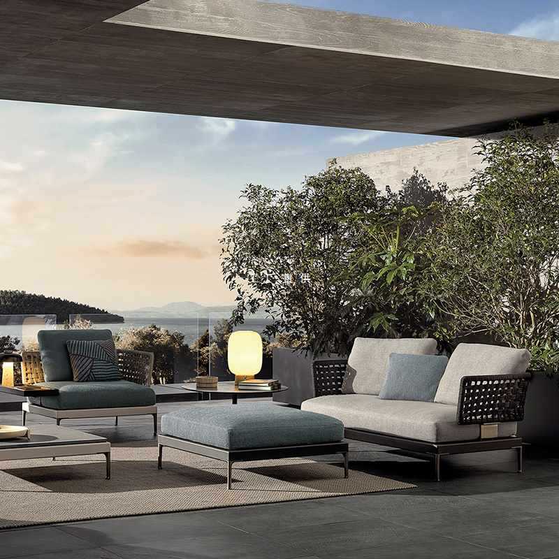 Ngoại thất sân vườn sân ngoài trời ghế sofa gỗ ngoài trời bền đẹp, thân thiện BGSV_583