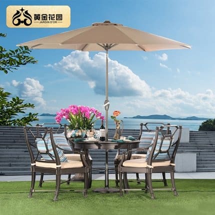 Bàn ghế gold garden bàn ghế nhôm đúc ngoài trời ngoài trời bền đẹp, thân thiệ BGSV_1560